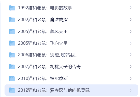 猫和老鼠 电影版经典合集八部 720p 内封中字【12.5G】